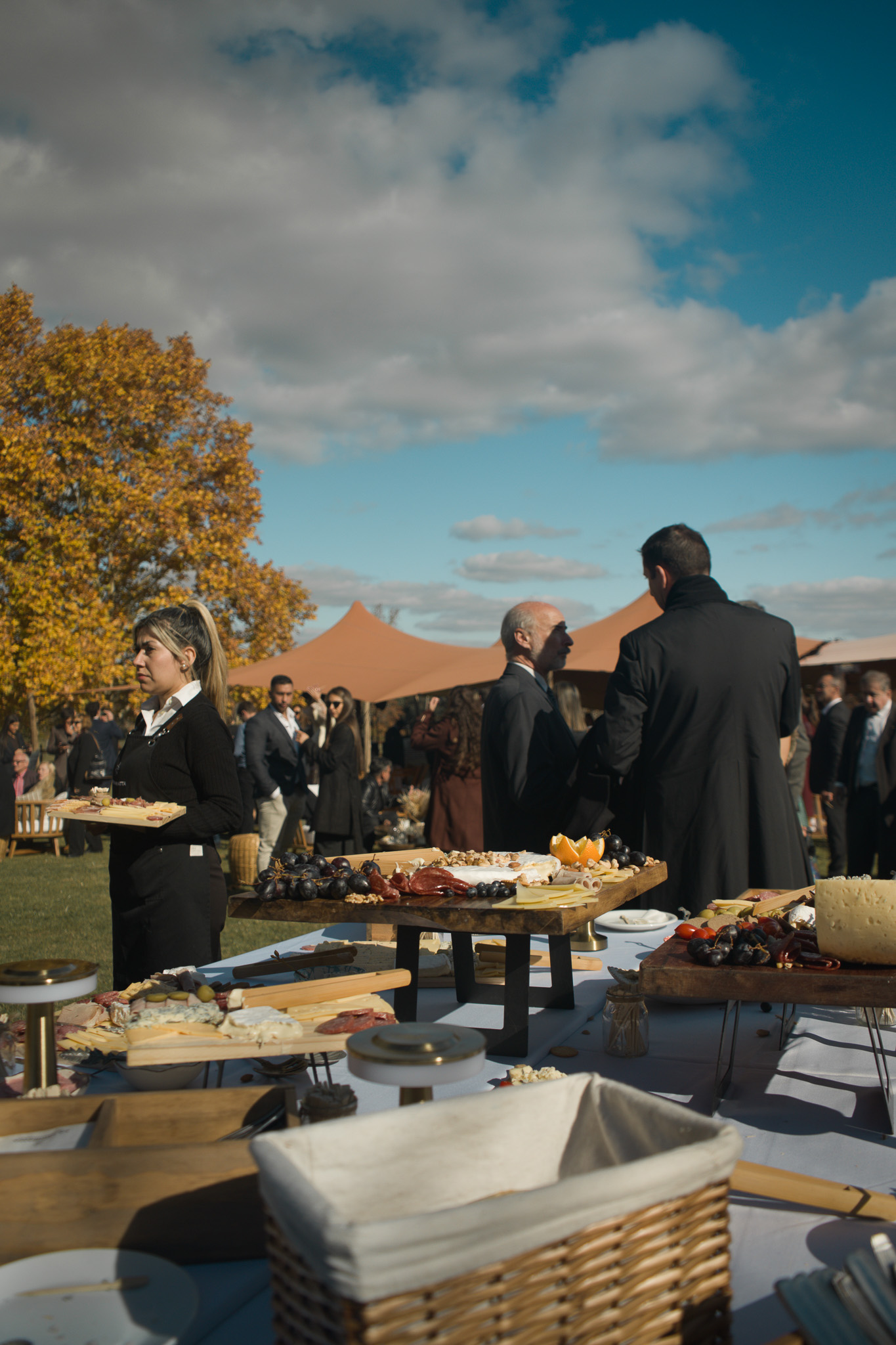 Recepcion elegante en predio rural
